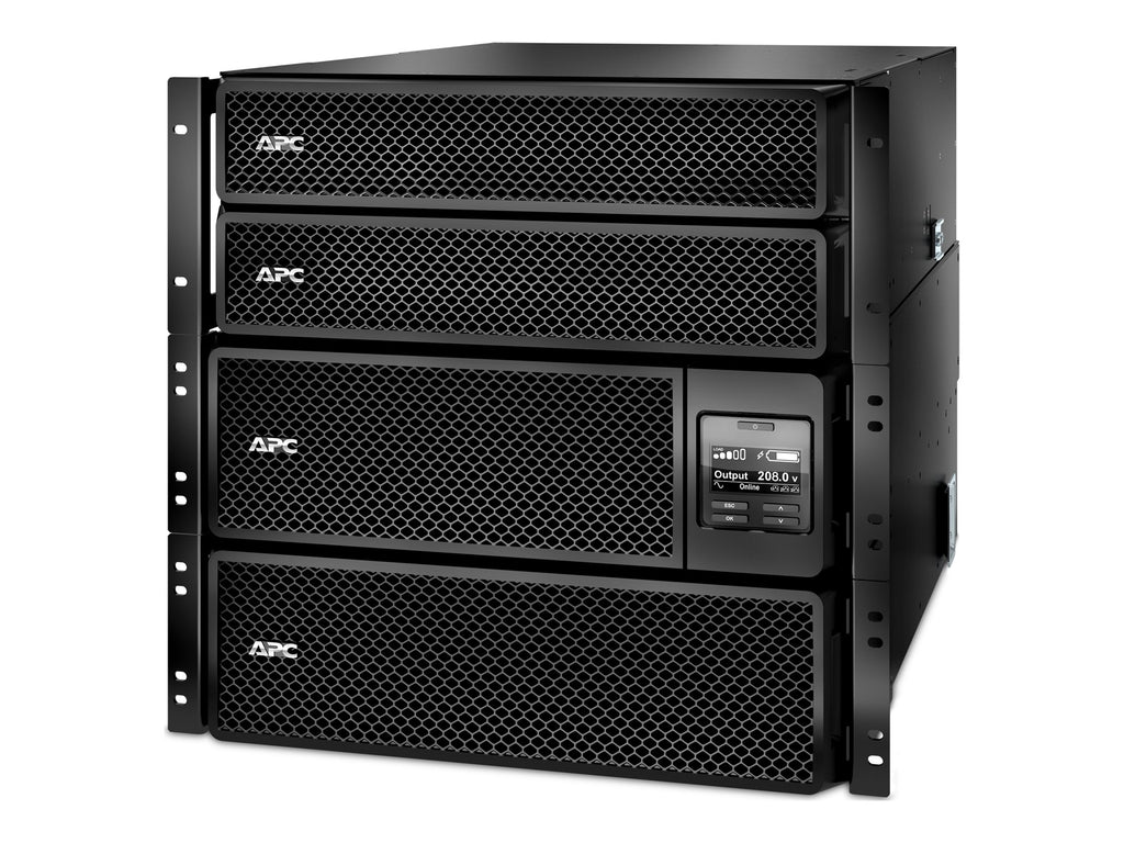 APC Smart-UPS SRT 10000VA RM - UPS (montaje en bastidor) - CA 208 V - 10 kW - 10000 VA - Ethernet 10/100, USB - conectores de salida: 10 - 10U - 19" - negro - con Transformador reductor de 208/240 V a 120 V 10 kVA - para P/N: AR4018SPX432, AR4024SP, AR402
