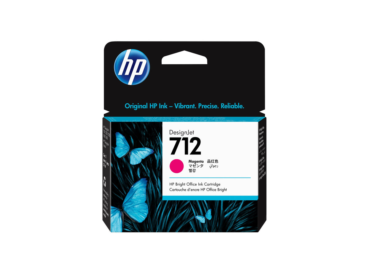 HP 712 - 29 ml - magenta - original - DesignJet - cartucho de tinta - para DesignJet Studio, T210, T230, T250, T630, T650
