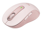 Logitech Signature M650 - Ratón - manos pequeñas - diestro y zurdo - inalámbrico - 2.4 GHz, Bluetooth - receptor de USB Logitech Logi Bolt - rosa