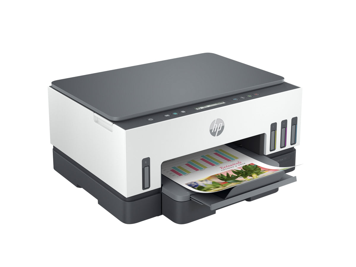 HP Smart Tank 720 All-in-One - Impresora multifunción - color - chorro de tinta - rellenable - Letter A (216 x 279 mm)/A4 (210 x 297 mm) (original) - A4/Legal (material) - hasta 13 ppm (copiando) - hasta 15 ppm (impresión) - 250 hojas