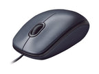 Logitech M90 - Ratón - diestro y zurdo - óptico - cableado - USB