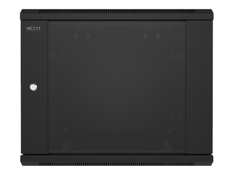 Nexxt Solutions - Rack armario - instalable en pared - negro barniz, RAL 9005 - 6U - 19"