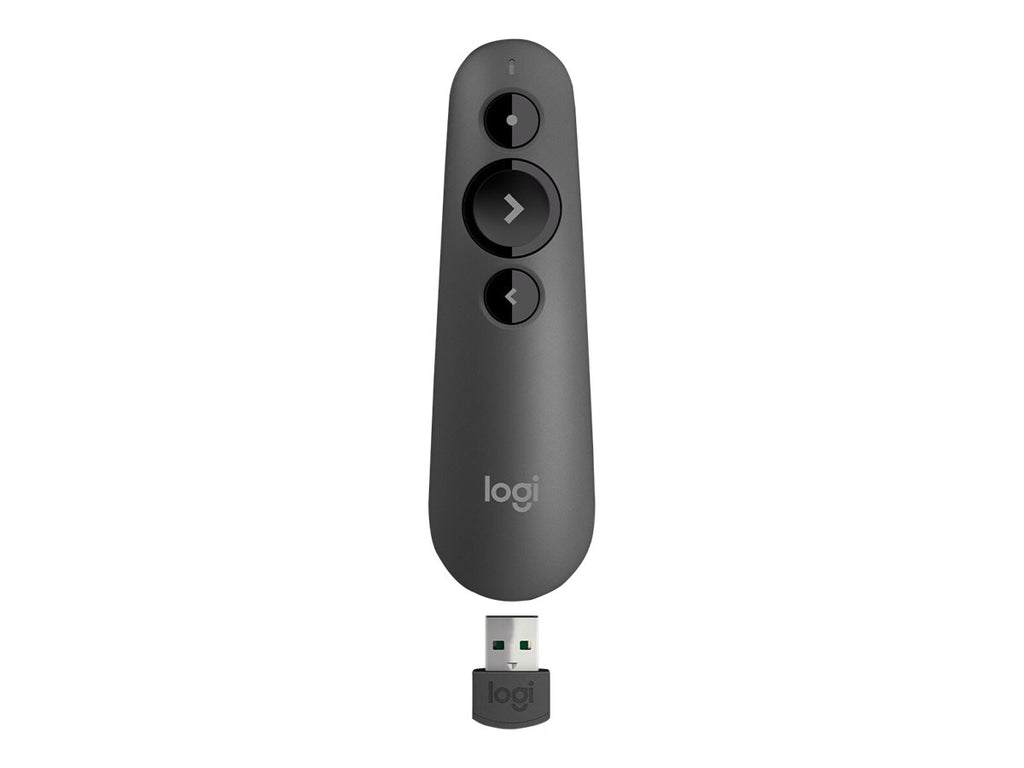 Logitech R500 - Control remoto para presentaciones - 3 botones - grafito