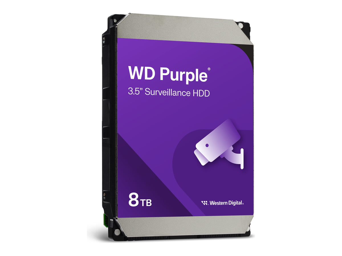 WD Purple WD85PURZ - Disco duro - 8 TB - interno - 3.5" - SATA 6Gb/s - 5640 rpm - búfer: 256 MB