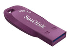 SanDisk Ultra Shift - Unidad flash USB - 128 GB - USB 3.2 Gen 1 - orquídea Cattleya