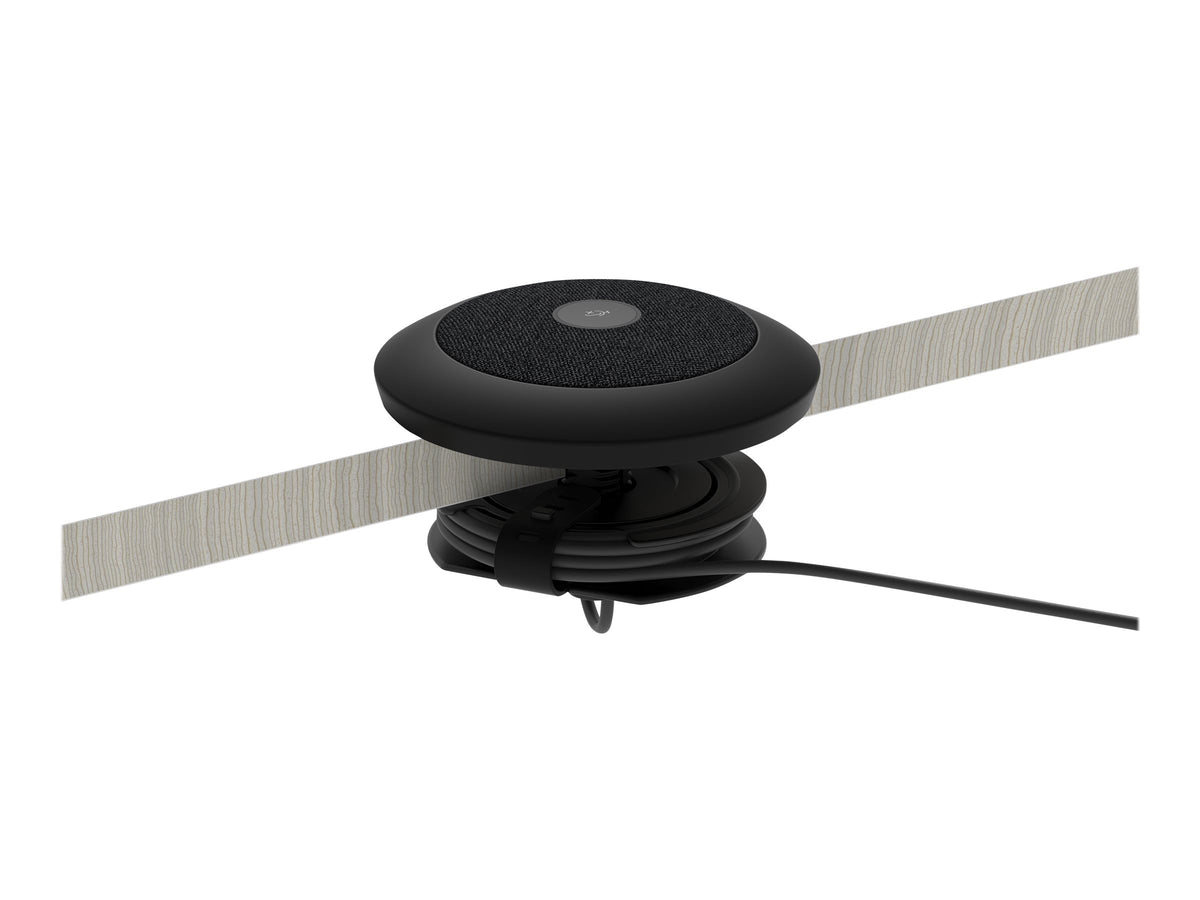 Logitech Rally Mic Pod Mount - Soporte de micrófono para escritorio - negro mate - para Logitech Rally, Rally Plus