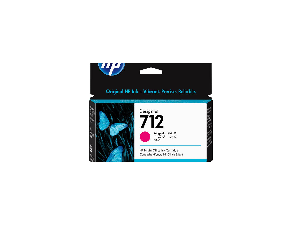 HP 712 - 29 ml - magenta - original - DesignJet - cartucho de tinta - para DesignJet Studio, T210, T230, T250, T630, T650