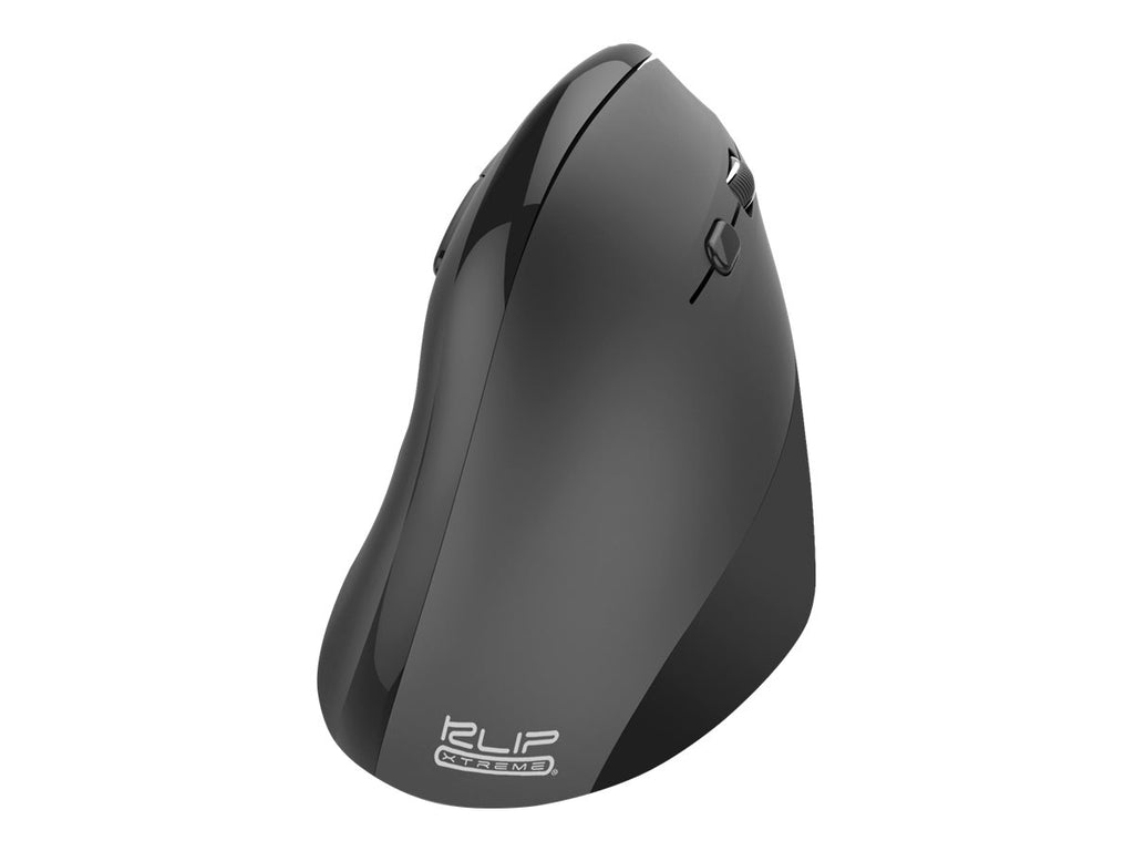 Klip Xtreme EverRest - Ratón vertical - ergonómico - diestro - óptico - 6 botones - inalámbrico - 2.4 GHz - receptor inalámbrico USB