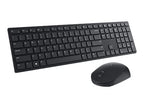 Dell Pro Keyboard and Mouse KM5221W - Juego de teclado y ratón - inalámbrico - 2.4 GHz - QWERTY - EE. UU. - negro - para Chromebook 3110, 3110 2-in-1; Latitude 9420 2-in-1; OptiPlex 7080; Precision 5560