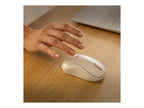Logitech M240 Silent Bluetooth Mouse, Compact, Portable, Smooth Tracking, Off-white - Ratón - 3 botones - inalámbrico - Bluetooth - blanco hueso