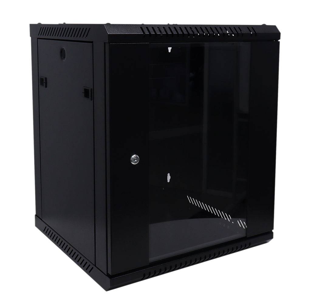 UNIVIEW 9U ASSEMBLED CABINET, CONSTRUCTED WITH SPCC STEEL FOR LONG-LASTING PROTECTION, SUPPORTS QUICK-RELEASE SIDE DOORS