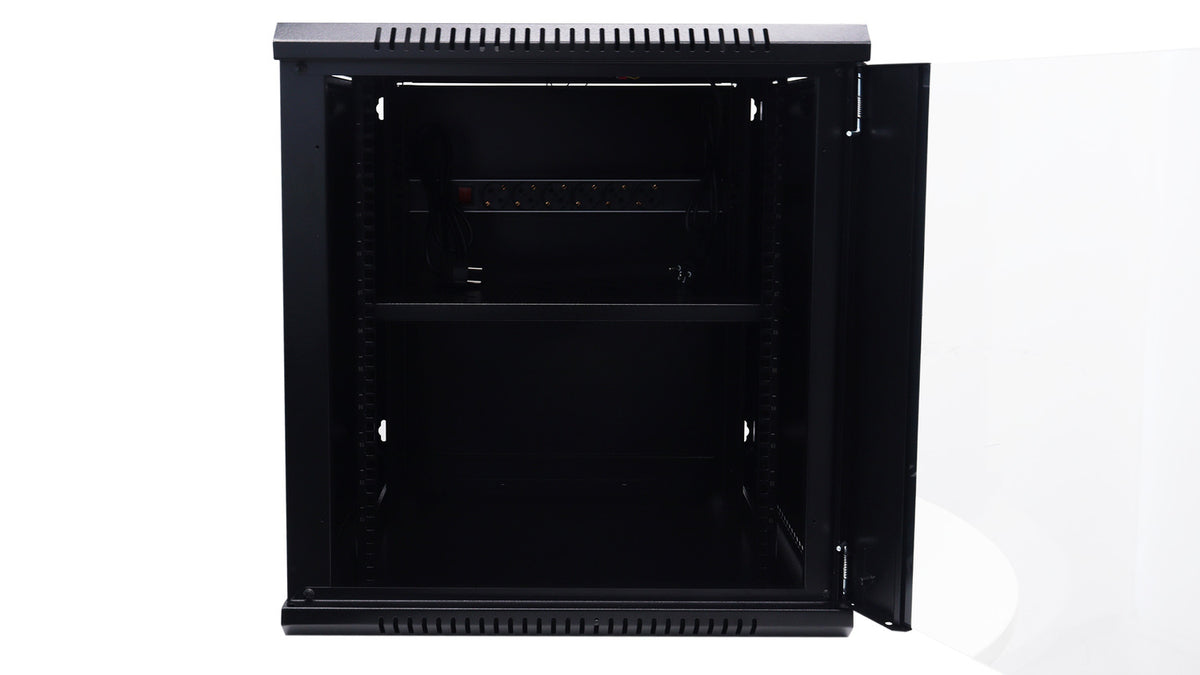 UNIVIEW 12U ASSEMBLED CABINET, CONSTRUCTED WITH SPCC STEEL FOR LONG-LASTING PROTECTION, SUPPORTS QUICK-RELEASE SIDE DOORS