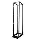 7' 45 RMS 19" ADJUSTABLE 4 POST BLACK F-RACK