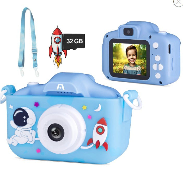 KIDS SELFIE DIGITAL CAMERA Magic Pix81 - Dual Lens - 2.0 IPS Display - Resolution up to 40MP - Zoom 8X - Video Resolution 1080P - Build-in Games, Photo Effects, Filters and Frames - Rechargeable 400mA