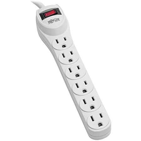 PROTECTOR CONTRA SOBRETENSIONES DE 6 SALIDAS, 180 JOULES, 2 PIES