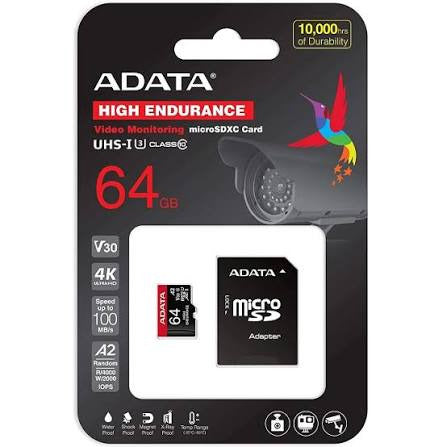 Adata microSDXC/SDHC UHS-I de alta resistencia para camaras de vigilancia