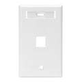 LEVITON WALLPLATE 1PORT SG ID WHITE