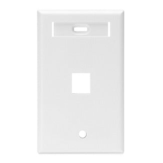 LEVITON WALLPLATE 1PORT SG ID WHITE