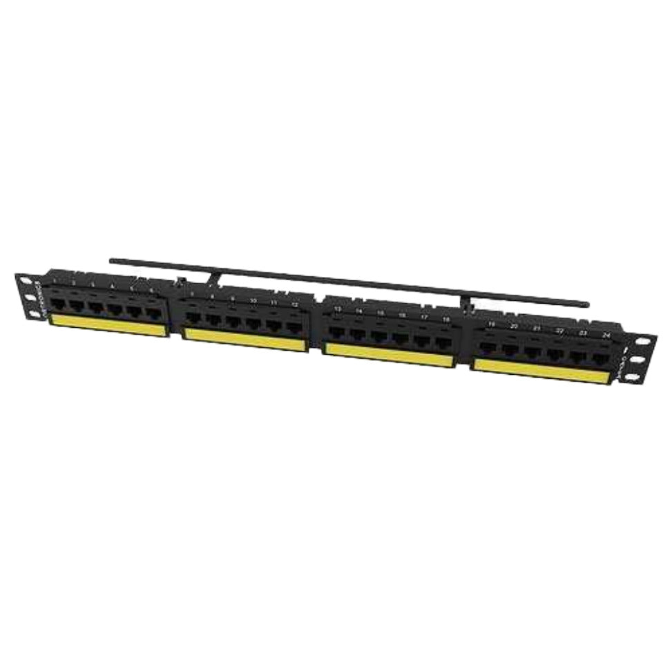 Patch Panel de 24 puertos Cat6A
