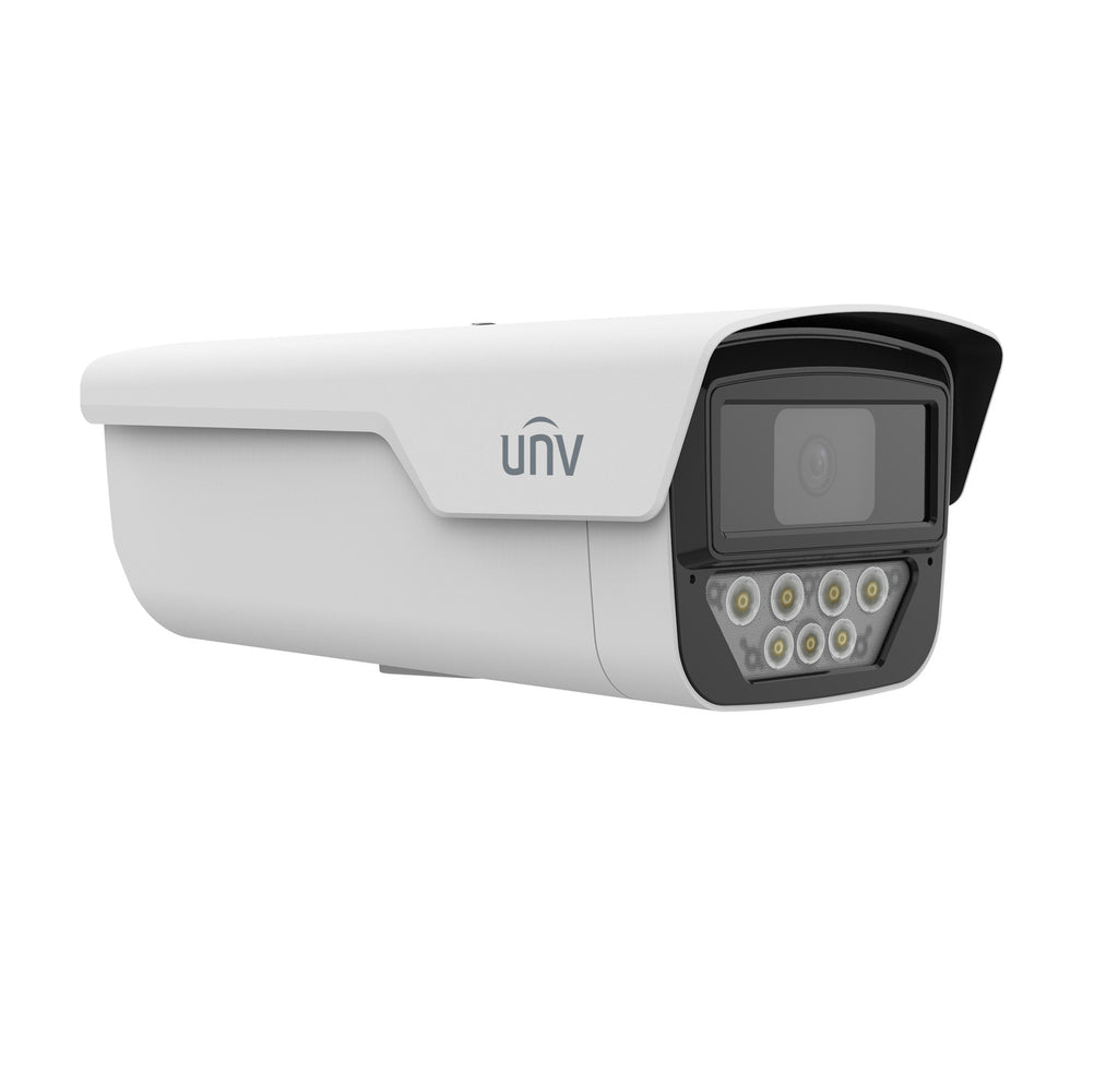 UNIVIEW IP 5MP BULLET CAMERA FIXED FOCAL 4 MM COLORHUNTER WISE-ISP TWO-WAY AUDIO SD WDR UMD IP67 *INCLUIR BRACKET UN-TR-WM07P-A GRATIS*