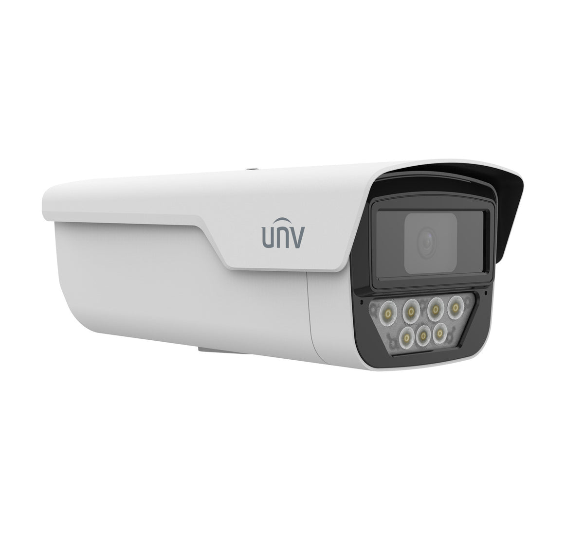 UNIVIEW IP 5MP BULLET CAMERA FIXED FOCAL 4 MM COLORHUNTER WISE-ISP TWO-WAY AUDIO SD WDR UMD IP67 *INCLUIR BRACKET UN-TR-WM07P-A GRATIS*