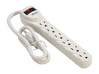 PROTECTOR CONTRA SOBRETENSIONES DE 6 SALIDAS, 180 JOULES, 2 PIES