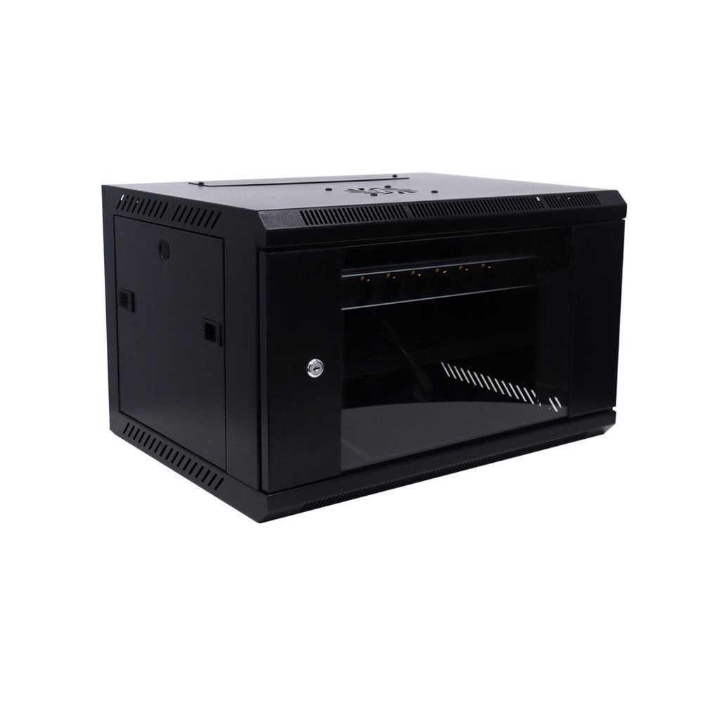UNIVIEW 6U ASSEMBLED CABINET, CONSTRUCTED WITH SPCC STEEL FOR LONG-LASTING PROTECTION, SUPPORTS QUICK-RELEASE SIDE DOORS