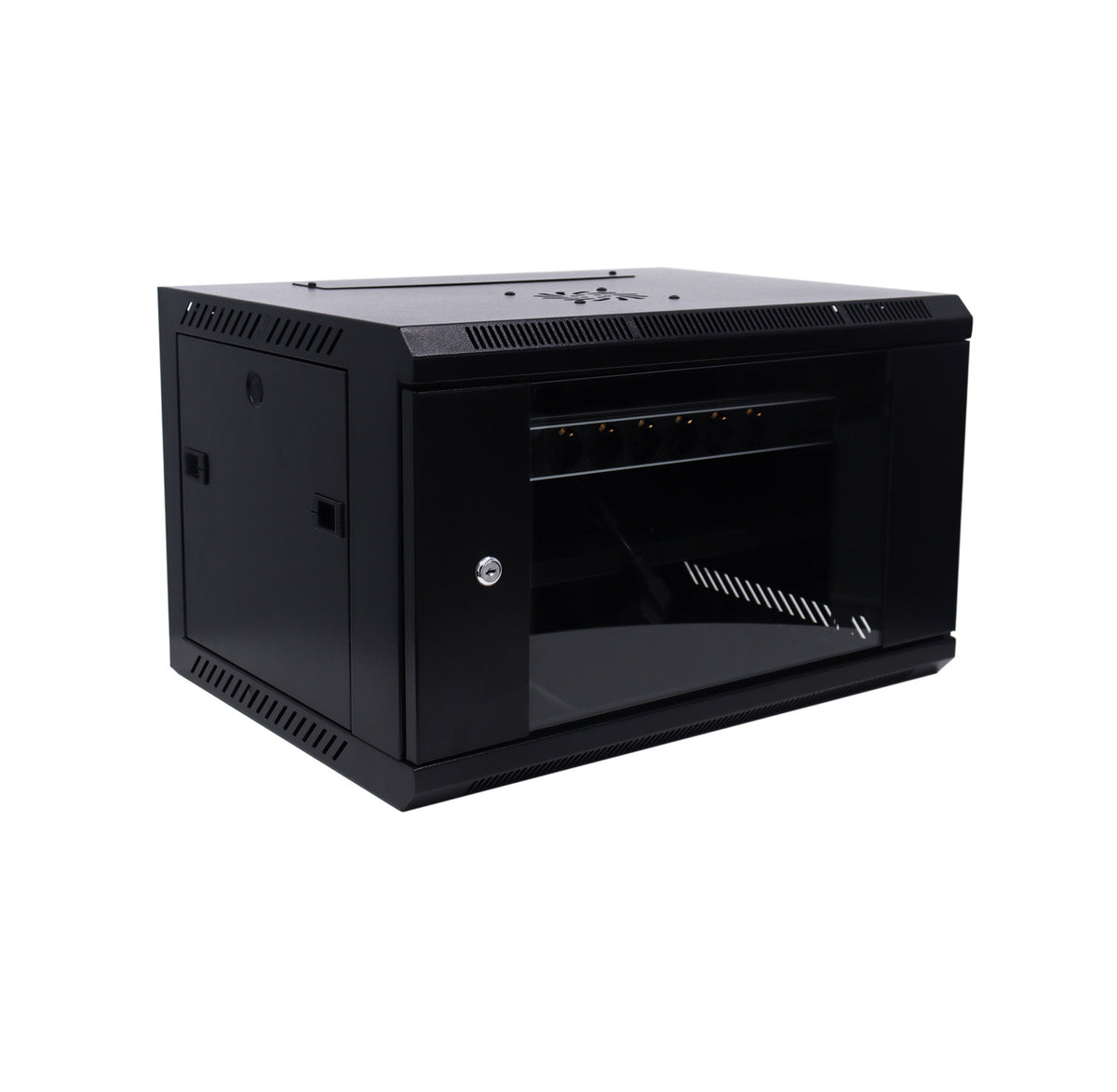 UNIVIEW 6U ASSEMBLED CABINET, CONSTRUCTED WITH SPCC STEEL FOR LONG-LASTING PROTECTION, SUPPORTS QUICK-RELEASE SIDE DOORS