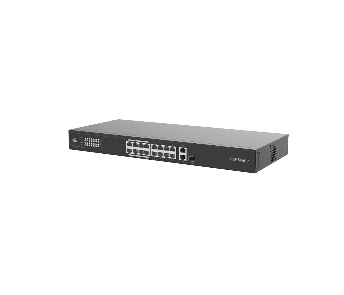 UNIVIEW CLOUD MANAGEMENT SWITCH 16 X 10/100MBPS POE PORT (265W) + 1 X GIGABIT PORT (RJ45) + 1 X GIGABIT COMBO SFP