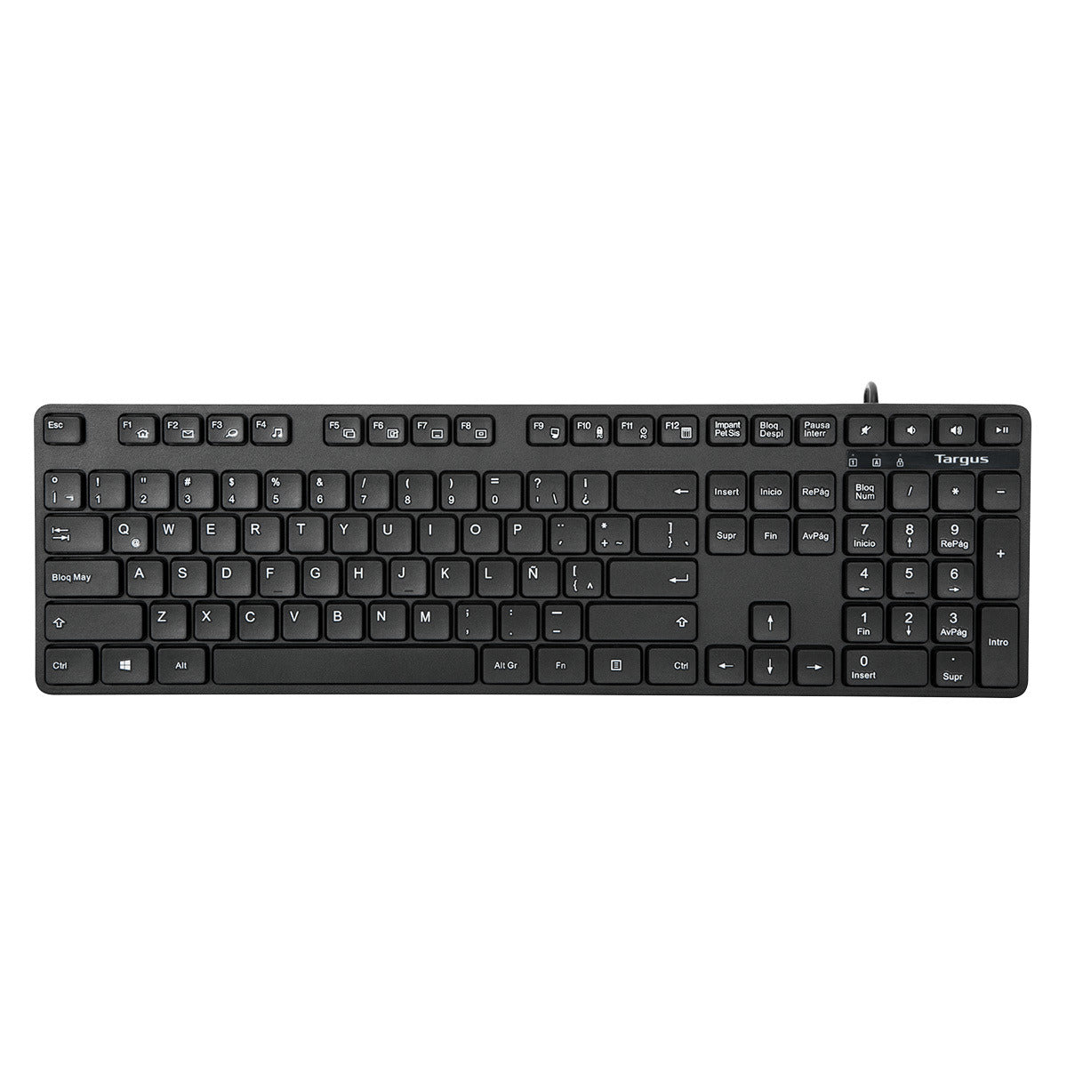 TARGUS USB Wired Keyboard, Spanish