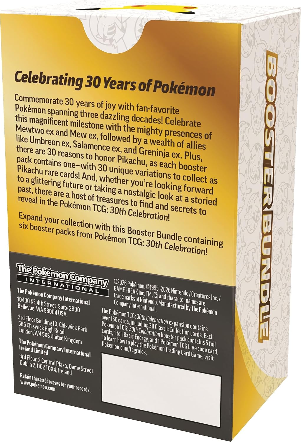 Pokémon TCG: Paquete de refuerzo de celebración 30