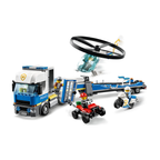LEGO City 60244 - Carro Transportador de Helicoptero Policial