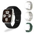 SKEIWATCH S40 -Beige Case - 4 Straps Included (Black Rubber, Stainless Steel, Ivory Sport Rubber & Green Stretch Nylon) - 2.01" Expansive TFT Display