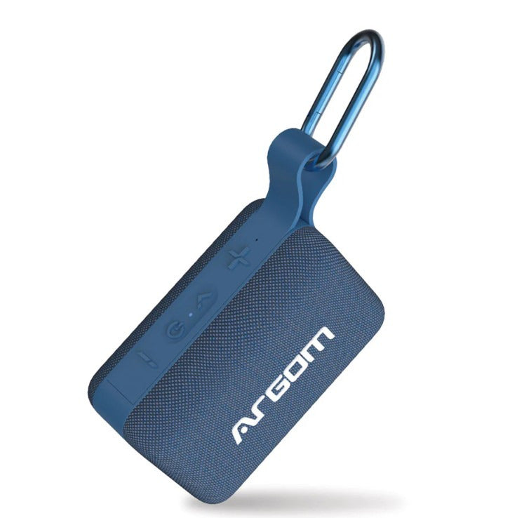 BOOGIELINK Wireless BT Speaker - Water & Dust Resistant IPX5 - TWS Function -up to 24 HOURS of PLAYTIME - 8.000mW RMS - Smart Voice Control - Carabiner Included - Blue