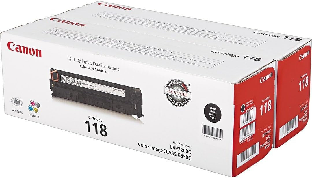 CARTUCHO DE TONER TODO EN UNO NEGRO 118 (2PCS)