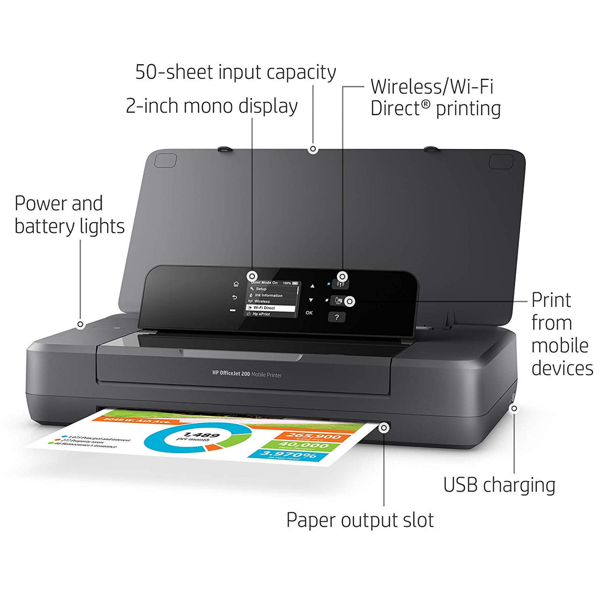 Impresora Portátil HP OfficeJet 200