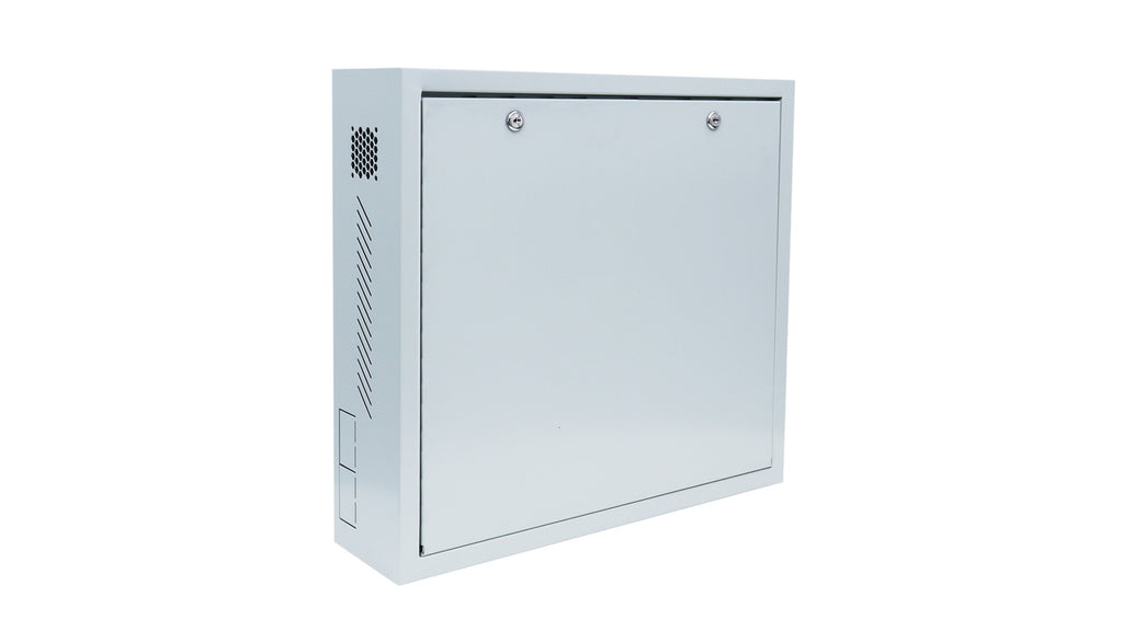 UNIVIEW WALL MOUNTED INTEGRATED CABINET(GRAY), CONSTRUCTED WITH SPCC STEEL FOR LONG-LASTING PROTECTION, SUPPORTS QUICK-RELEASE SIDE DOORS