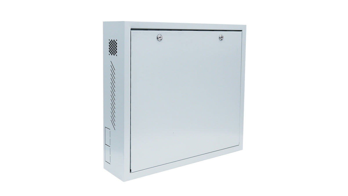 UNIVIEW WALL MOUNTED INTEGRATED CABINET(GRAY), CONSTRUCTED WITH SPCC STEEL FOR LONG-LASTING PROTECTION, SUPPORTS QUICK-RELEASE SIDE DOORS