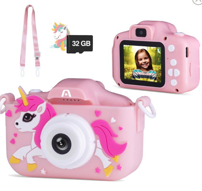 KIDS SELFIE DIGITAL CAMERA Magic Pix81 - Dual Lens - 2.0 IPS Display - Resolution up to 40MP - Zoom 8X - Video Resolution 1080P - Build-in Games, Photo Effects, Filters and Frames - Rechargeable 400mA