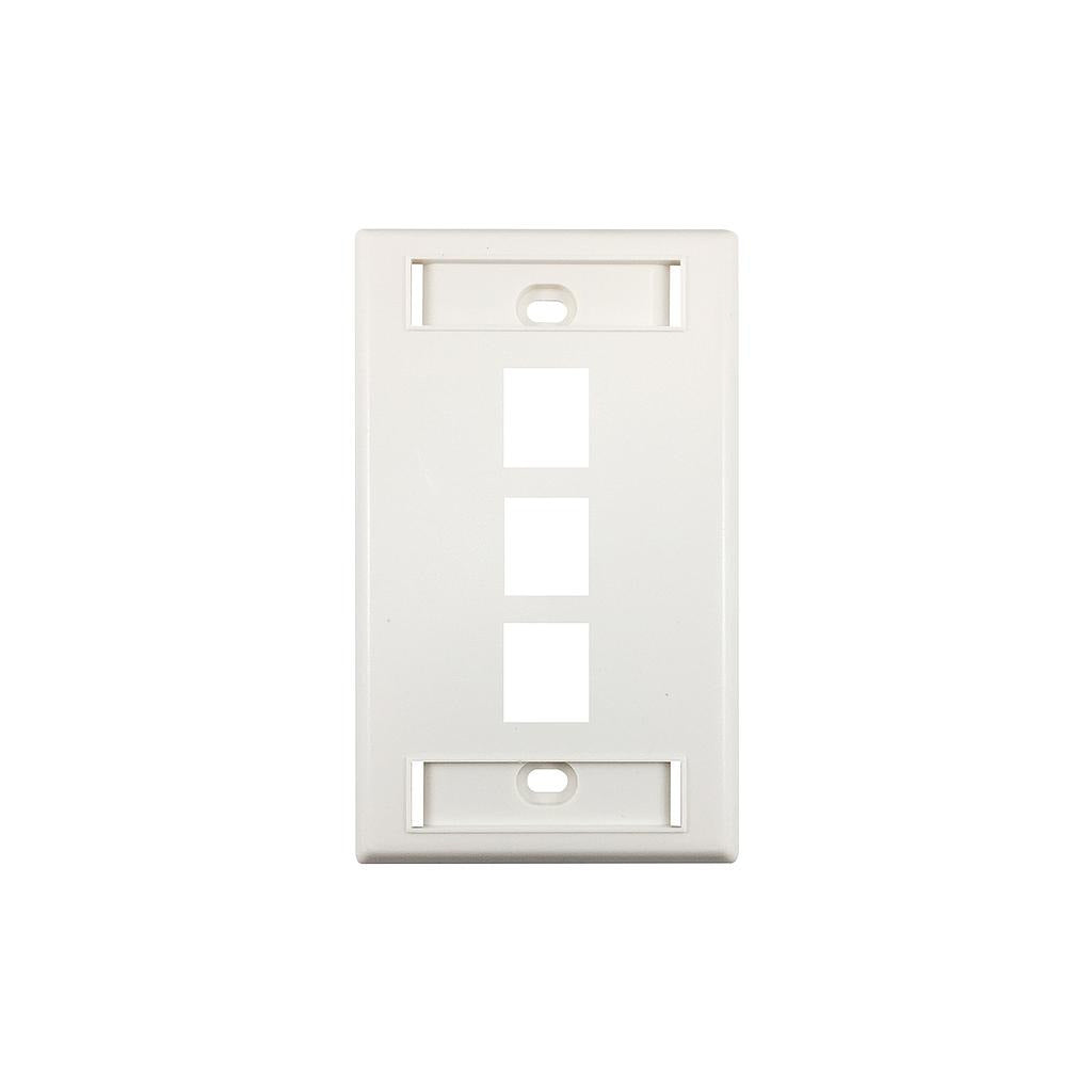 Ortronics -Faceplate 3 Ports