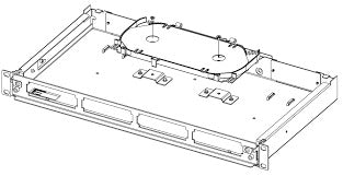 Fiber Optic Splice Tray Kit, stackable, 48-fiber capacity