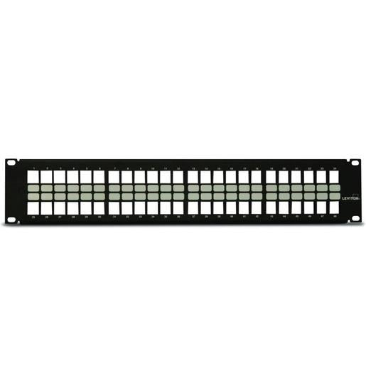 LEVITON PATCH PANEL QUICKPORT 48PT 2U