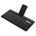 TARGUS TECLADO ANTIMICROBIANO BLUETOOTH MULTIDISPOSITIVO CON BASE PARA TABLETA/TELÉFONO, NEGRO