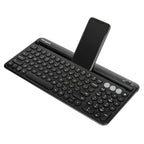TARGUS TECLADO ANTIMICROBIANO BLUETOOTH MULTIDISPOSITIVO CON BASE PARA TABLETA/TELÉFONO, NEGRO