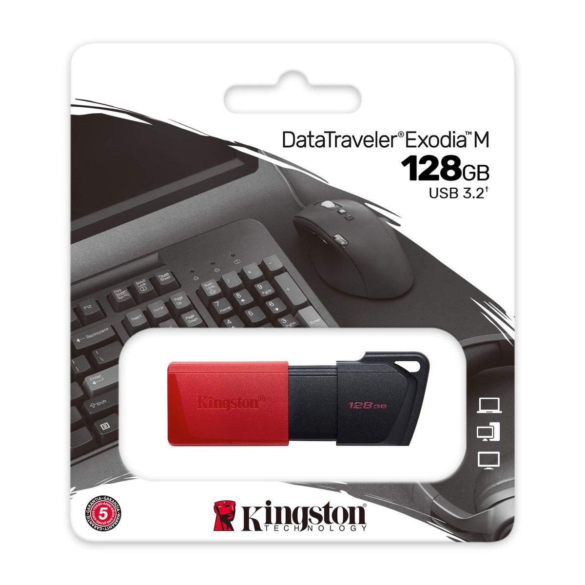 Memoria Kingston USB DTXM USB 3.2 Gen 1 DataTraveler Exodia M 128GB