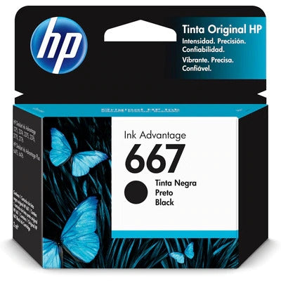 HP 667 BLACK INK CARTRIDGE