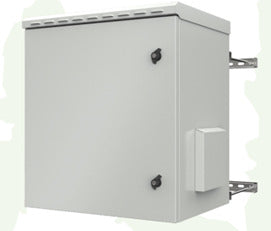 NITROTEL OUTDOOR CABINET 9U , WALL MOUNT TYPE, 600 X 450 MM, IP66, WHITE, RAL7035.