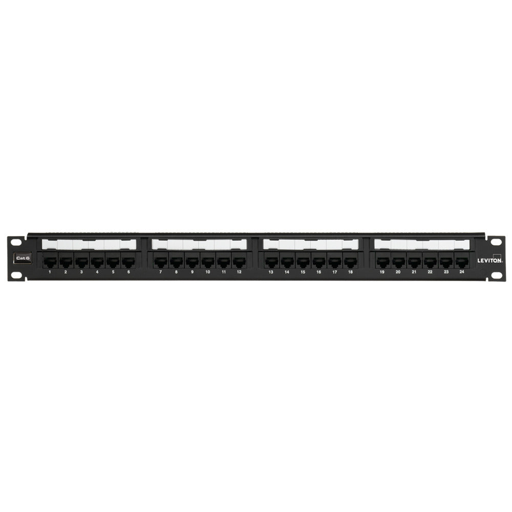 LEVITON PATCH PANEL 110 C6 24PT 1U