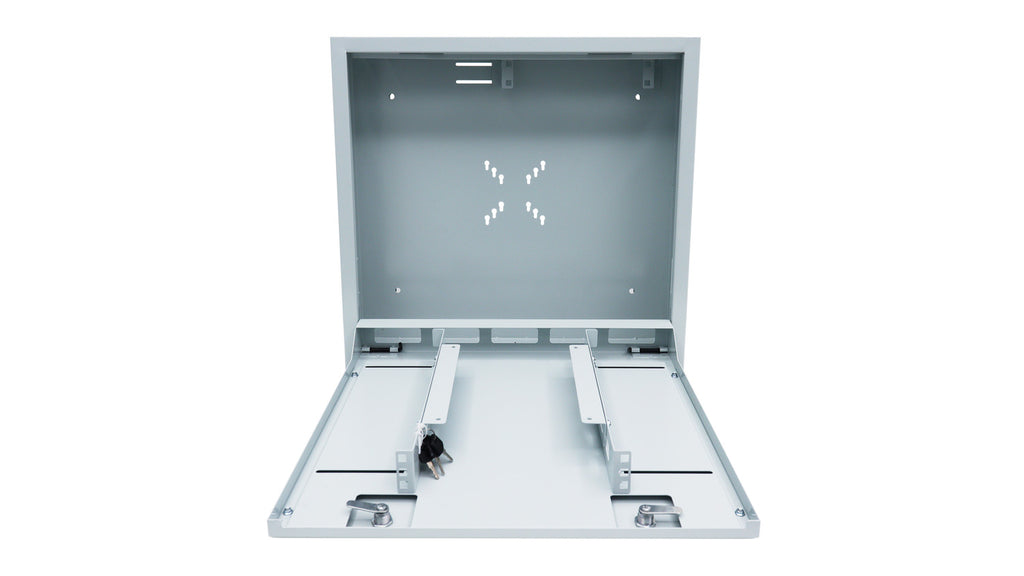 UNIVIEW WALL MOUNTED INTEGRATED CABINET(GRAY), CONSTRUCTED WITH SPCC STEEL FOR LONG-LASTING PROTECTION, SUPPORTS QUICK-RELEASE SIDE DOORS