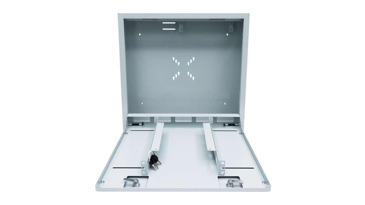 UNIVIEW WALL MOUNTED INTEGRATED CABINET(GRAY), CONSTRUCTED WITH SPCC STEEL FOR LONG-LASTING PROTECTION, SUPPORTS QUICK-RELEASE SIDE DOORS